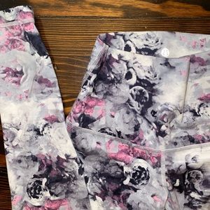 Lululemon floral print ultra high rise leggings